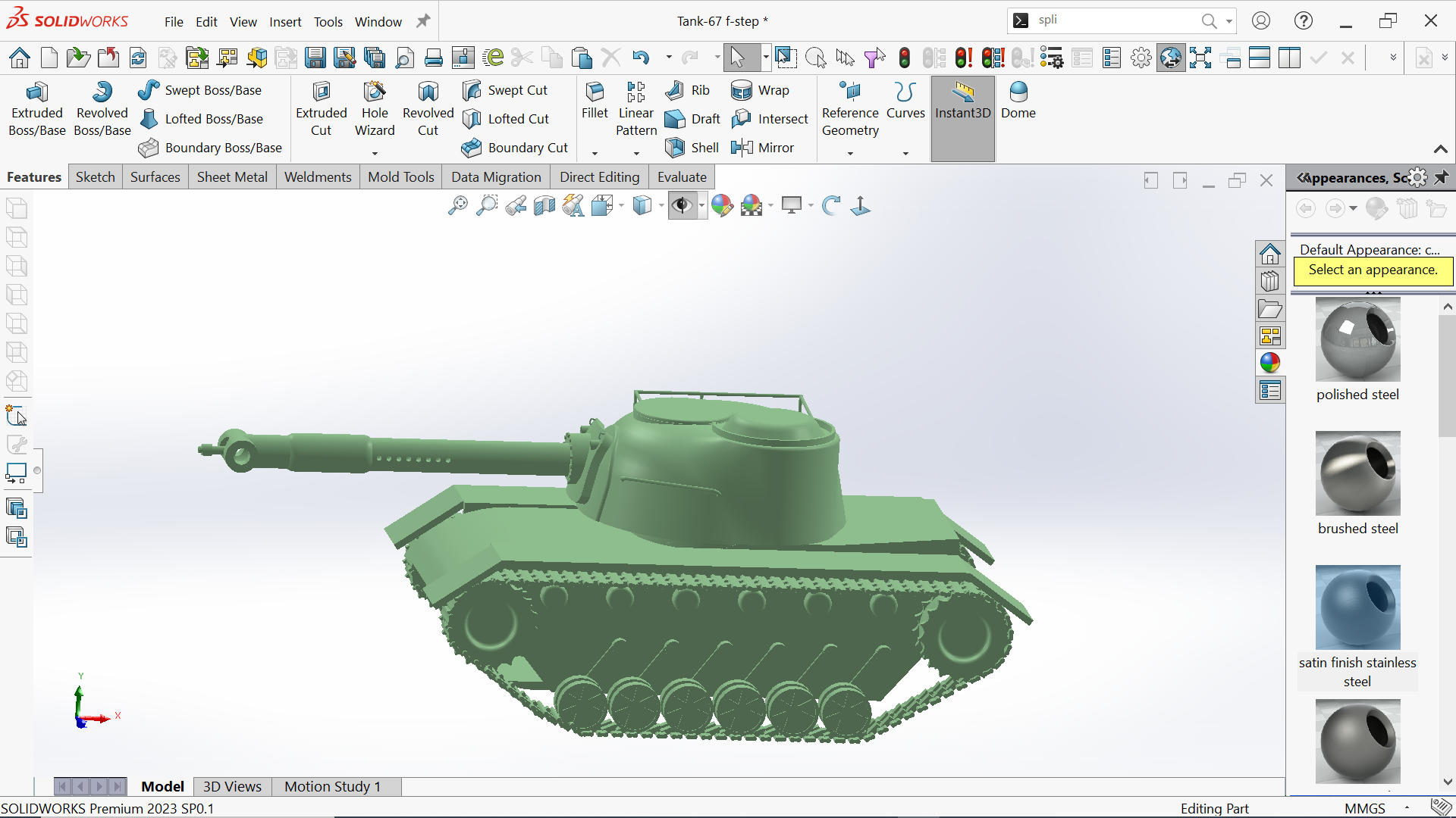 坦克-67玩具3D打印